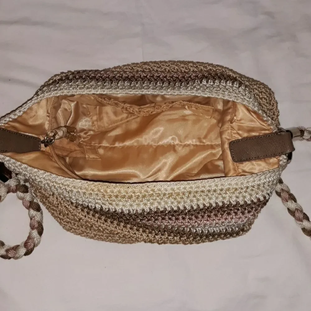 The Sak Large Woven‎ Crocheted Shoulder Bag Purse